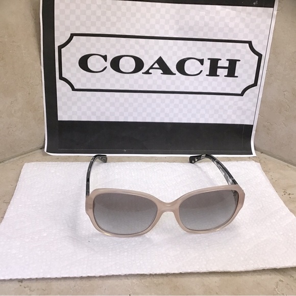 New Coach HC8166 L154 Blush Black Crystal Sunglasses main image 11
